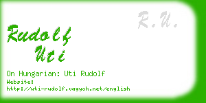 rudolf uti business card